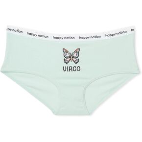 Happy Nation Girls Comfy Cotton Logo Hipster Underwear