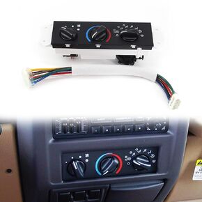 USTAR HVAC Climate Control Panel Compatible with Jeep Wrangler TJ 1999-2004 Heater Selector Control Switch, Climate Heater Panel Air Conditioning Control Unit Replaces 55037473AB HS-373