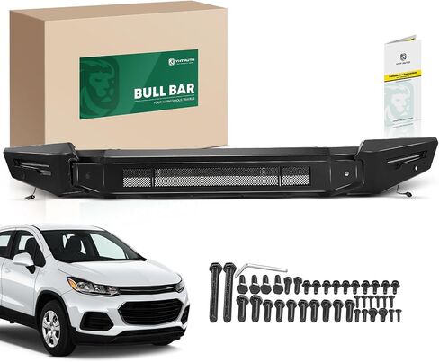 YHTAUTO Bull Bar شريط الدفع مع لوحة انزلاقية خفيفة تناسب موديلات شيفروليه، سيلفرادو 1500 2019-2021، سيلفرادو 1500 LTD 2022، واقي فرشاة فولاذي شديد التحمل للمصد الأمامي للشاحنة باللون الأسود in Saudi Arabia