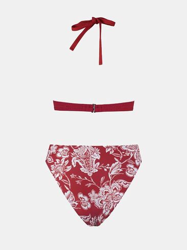 CUPSHE Women's Bikini Sets Two Piece Bathing Suit High Waisted V Neck Triangle Halter Back Hook Cheeky High Cut Leg in Saudi Arabia