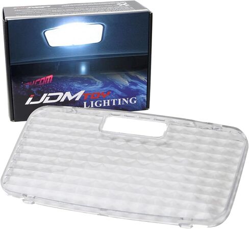 iJDMTOY JDM Diamond/Crystal Clear Lens غطاء إضاءة مركزي داخلي متوافق مع Toyota RAV4 Camry Yaris Prius FJ Cruiser Matrix، إلخ in Saudi Arabia