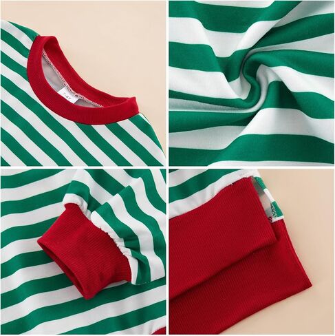 Girls Sweatshirt Kids Striped Long Sleeve Shirts Oversized Crewneck Pullover Tops Fall Clothes 5-14 Years in Saudi Arabia