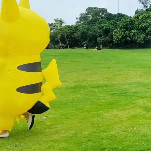 Inflatable Costume Adult, Halloween Blow up Costume Yellow Animal Cosplay Suit for Halloween Christmas Party Celebration (Adult, 4.59-5.9ft/55-70inch) in Saudi Arabia