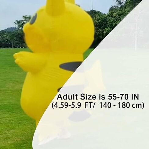 Inflatable Costume Adult, Halloween Blow up Costume Yellow Animal Cosplay Suit for Halloween Christmas Party Celebration (Adult, 4.59-5.9ft/55-70inch) in Saudi Arabia