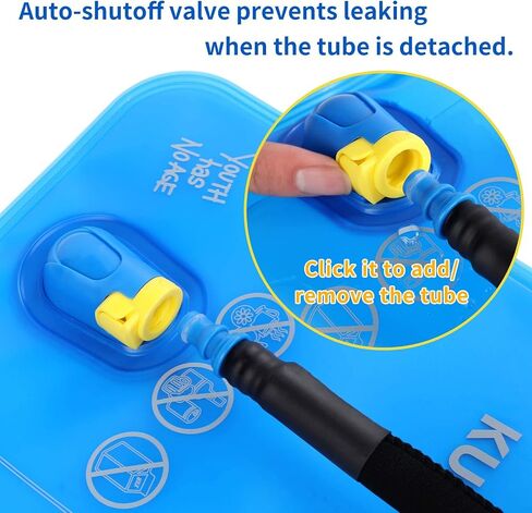 Hydration Bladder 2 Liter Water Bladder for Hiking Backpack | Leakproof | BPA Free | Replaceable Bite Valve in Saudi Arabia