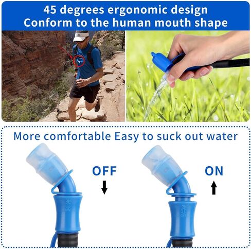 Hydration Bladder 2 Liter Water Bladder for Hiking Backpack | Leakproof | BPA Free | Replaceable Bite Valve in Saudi Arabia