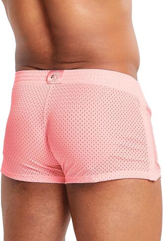 MIZOK Mens 3 Inch Athletic Workout Short Mesh Running Workout Gym Shorts in Kuwait