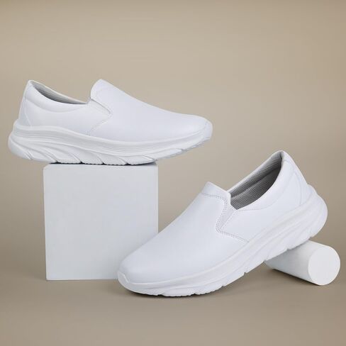 Hawkwell Men's Slip On Arch Support Lightweight Slip Resistant Comfortable Nursing Shoes in Kuwait