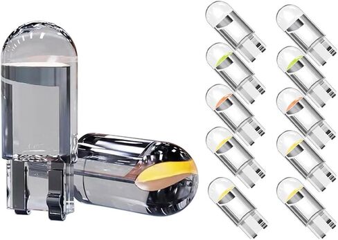 LED T10 w5w مصابيح السيارة مصباح 194 168 501 2825 194 إسفين سيارة الداخلية قبة ضوء رقم لوحة أضواء 12 فولت حزمة من 10 (أبيض) in Kuwait