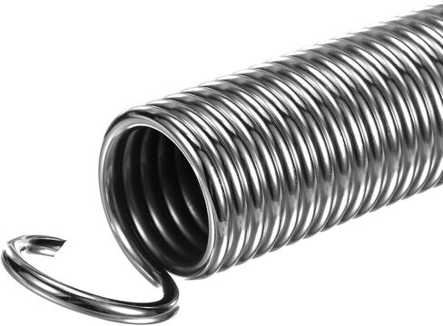 uxcell 1Pcs Extended Spring 1-1/4 inch x 10 inch, 0.14 inch Spring Steel Dual Hook Tension Springs for Machinery Construction Industrial in Saudi Arabia