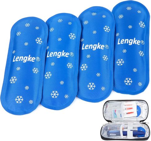 YOUSHARES Portable Insulin Cooler Travel Case - TSA Approved Diabetic Medication Cooling Bag, EVA Insulated Organizer for Epi Pens, Refrigerated Diabetes Supplies Carrying Storage Kit with 2 Ice Pack in Saudi Arabia