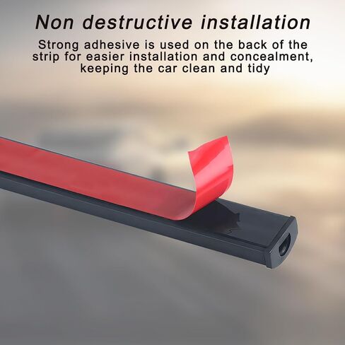 Mandark Car LED Strip Light, 24 LEDs Vehicle RGB Neon Interior Atmosphere Lamp, 12V USB Port Auto Decor Under Dash Ambient Night Light Strip Accessories, Universal for SUV, Sedan, Truck (Red) in Saudi Arabia