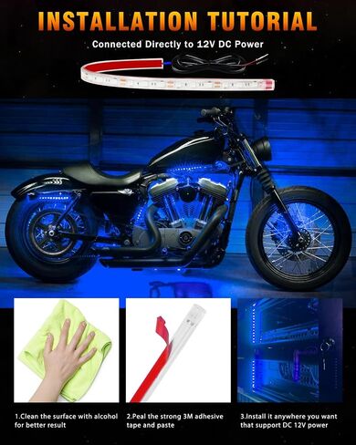 Qasim Car LED Strip Light 12V Red 12.5''/32CM for Golf Cart Underglow Boats Vehicle Automotive Truck Van Motorcycle Footwell Lighting IP67 Waterproof, Pack of 6 in Saudi Arabia