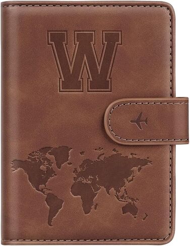 Passport Holder Cover Initail Letter A-Z Travel Wallet 12D Embossed Design RFID Blocking Card Holder Personalized Gift Passport Cover Wallet, Passport Book Holders for Women and Girls, Pink-K in Saudi Arabia