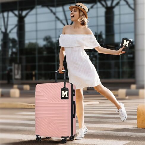 Passport Holder for Travel Essentials for Women Initial Luggage Tags for Suitcase PU Leather Passport Cover International Travel Must Haves Cute Passport Wallet Waterproof Case Name Tag for Luggage M in Saudi Arabia
