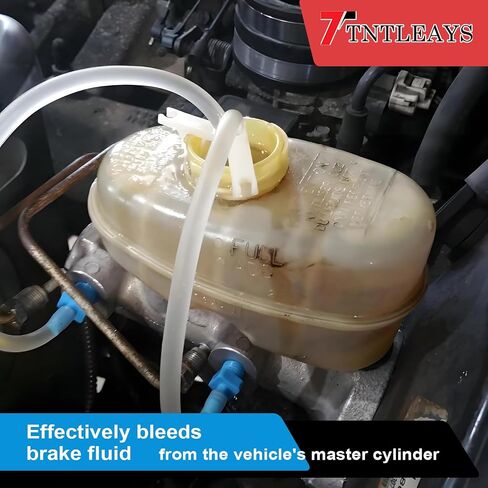 Master Cylinder Bleeder Kit Replacement for 14151, Brake Bleeding Kit, Imperial and Metric Connection Fittings, 22" Hose x2, Clamp x2, with PTFE Tape, Coolant Bleeder Tools Kit (New for 14151) in Saudi Arabia