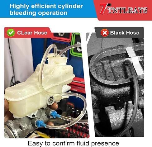 Master Cylinder Bleeder Kit Replacement for 14151, Brake Bleeding Kit, Imperial and Metric Connection Fittings, 22" Hose x2, Clamp x2, with PTFE Tape, Coolant Bleeder Tools Kit (New for 14151) in Saudi Arabia