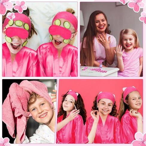 Jeyiour 72 Pcs Foot Spa Set for Girls Include Foot Tub Washbasin Hand Towels Spa Kit Accessories for Spa Party in Saudi Arabia