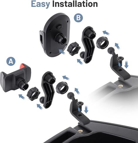 Phone Mount with Storage Tray for Wrangler 2018-2023JL/JLU 2020-2023 JT Dash Multi-Mount Phone Holder Kit for Jeep Wrangler JL/JLU/JT Accessories Interior Accessories in Saudi Arabia