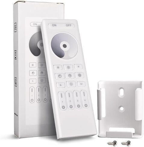 جهاز تحكم عن بعد RF 2.4G 4-Zone RC03RFB يعمل باللمس لوحدة تحكم RGB RGBW RGBCCT يعمل مع WB5 LM052 LM053 C03W C04W C05W C03RF C04RF C05RF إلخ in Saudi Arabia