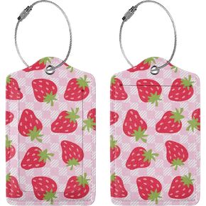 Retro Trendy Pink Bow Luggage Tag for Suitcases, Cute Leather Suitcase Tags, Travel Birthday Gift for Women Girl, 2 Pack in Saudi Arabia