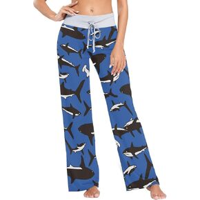 Women's Pajama Lounge Pants Casual ​Drawstring Loose Sleepwear Cozy Stretch Pants Wide Leg