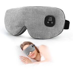 Heated Eye Mask for Dry Eyes, Cordless Warm Eye Compress with 4 Heat Levels, 4-Level Timing, 1000mAh Rechargeable, Blepharitis, Styes, Washable Cover, Travel, Gifts for Family(Green)