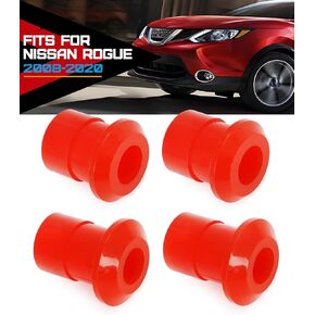 4PCS Front Subframe Bushing Kit for Nissan Rogue 2008-2020 Engine Cradle Front Subframe Crossmember Poly Bushing x 4 Easy to Use (Polyurethane Material)