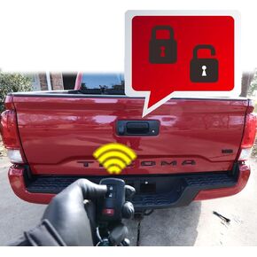 Power Tailgate Lock w/Wiring Harness Compatible for Toyota Tacoma Crew Cab 2019-21 6ft Truck Bed Power Lock Assembly PK3B6-35JL0