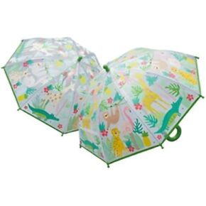 Floss & Rock, Colour Changing Kids Umbrella, Jungle (38P3397)