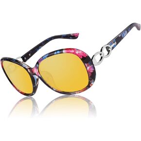 CGID Night Vision Driving Glasses Women Anti Glare Headlight Glasses Polarized UV400