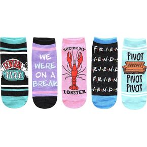 Hyp Friends TV Show Juniors/Womens 5 Pack Ankle Socks