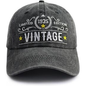 90th 80th 70th 60th 50th 40th 30th Birthday Gifts for Men Women, Vintage 1935 1945 1955 1965 1975 1985 1995 Hat in Kuwait