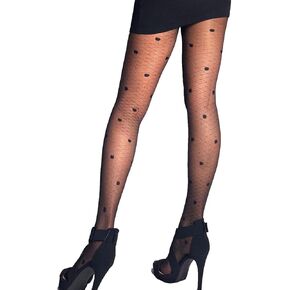 Mila Marutti Sheer Backseam Tights for Women Seamed Pantyhose 20 Denier - Made in EU