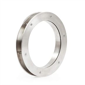 Deep Flange Nickel Premium Aluminum Premium Nautical Porthole Window With A Transparent Glass | Kitchen Home Decor Porthole Window | Nagina International (Nickel, 20 Inches)