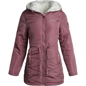 bebe Women's Anorak Jacket - Lightweight Full Zip Up Reversible to Faux Fur Winter Coat with Hood - Jackets for Women (S-XL)