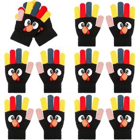 Suhine Turkey Gloves for Adults Thanksgiving Turkey Trot Gloves Warm Turkey Running Gloves for Thanksgiving Outdoor Sport