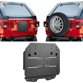 Spare Tire Relocation Bracket Compatible with Wrangler JL JLU 2018-2024, JOYTUTUS Spare Tire Carrier, Spare Tire Mount fits up to 37" Tire (35"-37")
