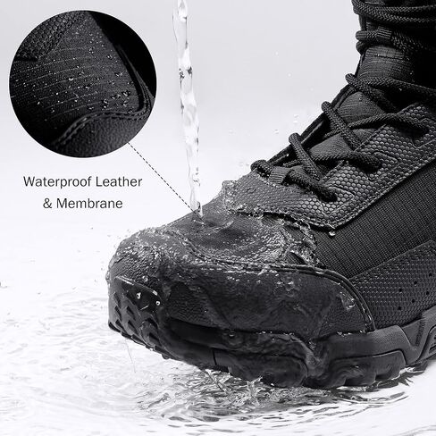 Men's Water-Resistant Work Boots Lightweight Tactical Boots Non-Slip Hiking Boots for Men in Saudi Arabia