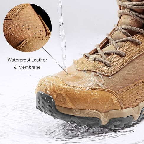 Men's Water-Resistant Work Boots Lightweight Tactical Boots Non-Slip Hiking Boots for Men in Saudi Arabia