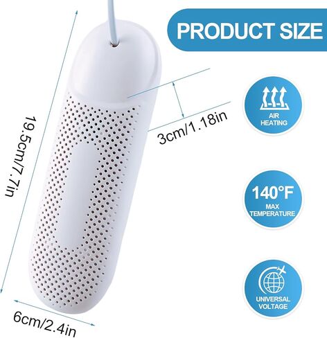 Shoe Dryer, Boot Dryer for Work Boots, Electric Portable Shoe Dryer Warmer for Sneaker Socks Gloves Drying,US Plug (Style A) in Kuwait