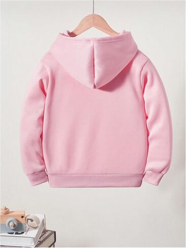 SOLY HUX Girl's Graphic Hoodies Butterfly Heart Print Long Sleeve Pullover Sweatshirt in Saudi Arabia