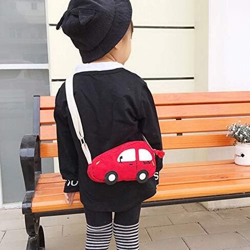 Suillty Kids Toddlers Cute Mini Car Shape Crossbody Bag Little Boys Girls Small Coin Purse Wallet Shoulder Handbags in Kuwait