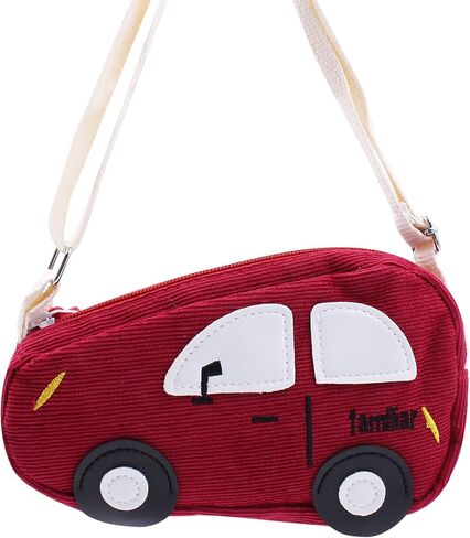 Suillty Kids Toddlers Cute Mini Car Shape Crossbody Bag Little Boys Girls Small Coin Purse Wallet Shoulder Handbags in Kuwait