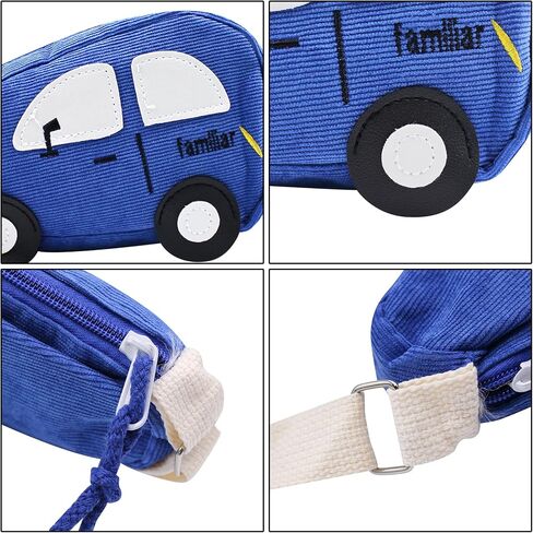 Suillty Kids Toddlers Cute Mini Car Shape Crossbody Bag Little Boys Girls Small Coin Purse Wallet Shoulder Handbags in Kuwait