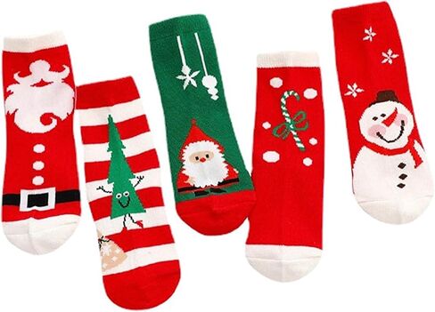 Toddler Non Slip Socks with Grips Baby Socks for Kids Girls Boys Baby Cotton Ankle Crew Socks with Grippers in Kuwait