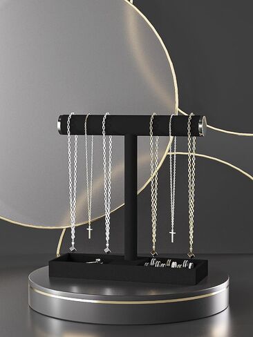 Bracelet and Necklace Holder,Velvet Jewelry Necklace Display Organizer Stand,bracelet Holder for Selling,Bracelet and Necklace Storage Tree (Style 2（Beige）) in Kuwait