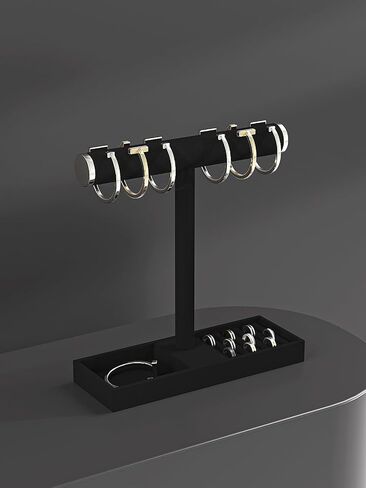 Bracelet and Necklace Holder,Velvet Jewelry Necklace Display Organizer Stand,bracelet Holder for Selling,Bracelet and Necklace Storage Tree (Style 2（Beige）) in Kuwait