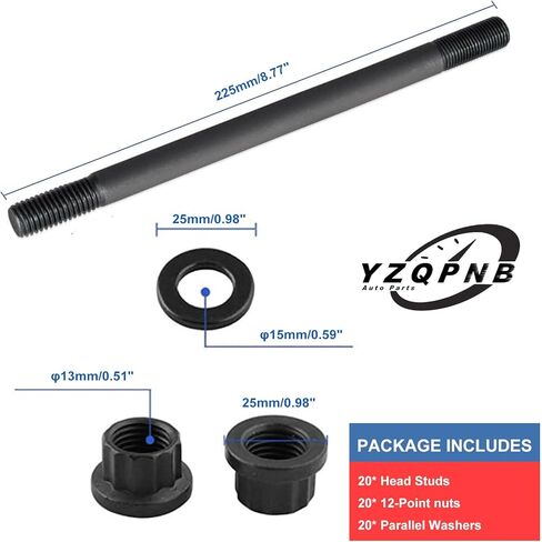 مجموعة مسمار مسمار الرأس متوافقة مع 2003-2007 Ford F250 F350 F450 F550 E350 E450 Excursion 6.0L أسطوانة ديزل V8 Powerstroke تحل محل 250-4202 in Kuwait