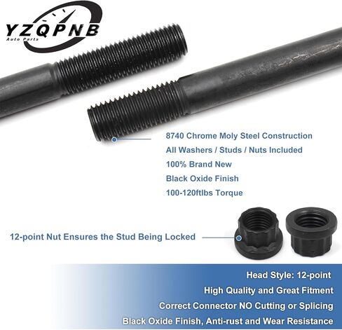 مجموعة مسمار مسمار الرأس متوافقة مع 2003-2007 Ford F250 F350 F450 F550 E350 E450 Excursion 6.0L أسطوانة ديزل V8 Powerstroke تحل محل 250-4202 in Kuwait